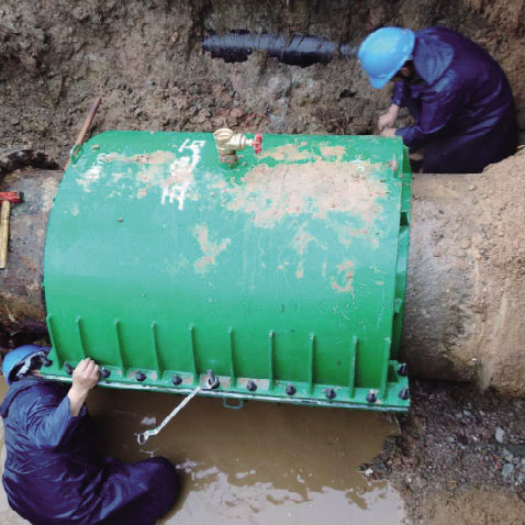 芜湖华衍水务预应力混泥土管DN1000承插修补器